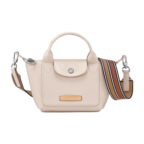 LONGCHAMP Le Pliage Xtra Cow Leather Dumpling Bag, One Shoulder Handbag Extra Small Women's White
