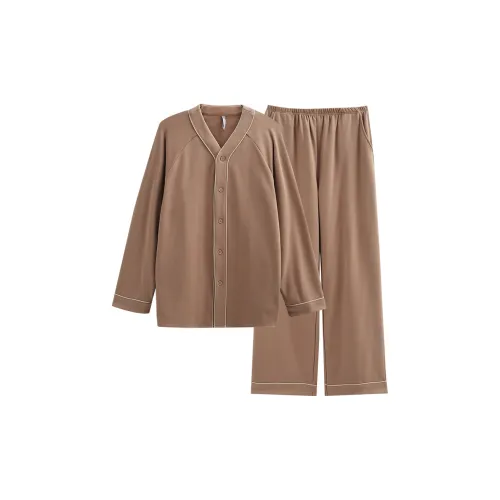 Same Language Pajama Set Men's Camel