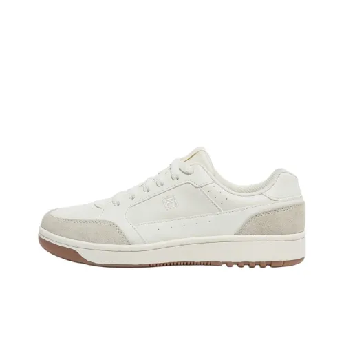 FILA Targa Club Anti Slip Wear Resistant Low Top Skateboard Shoes Unisex Beige