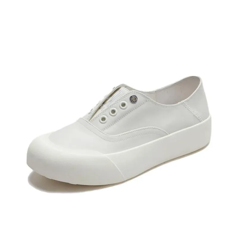 Le Saunda Low Top Skateboard Shoes Women's Solid Color-5