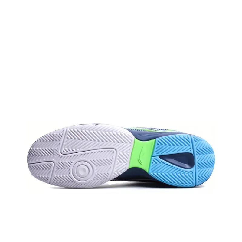 LiNing Durable Breathable Low-Top Running Shoes Women's Blue Black-3