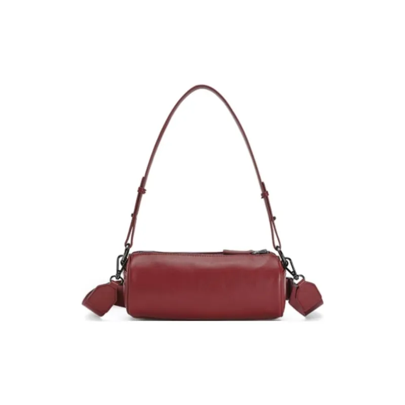 FILA ORIGINALE Polyurethane Handbag, Shoulder Bag Mini Women's Fairy Pink Wine Red-3