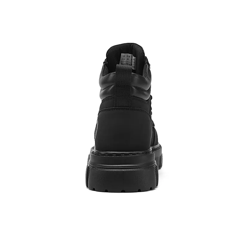 HLA Martin Boots Men Black/Earth Yellow/Dark Brown-2