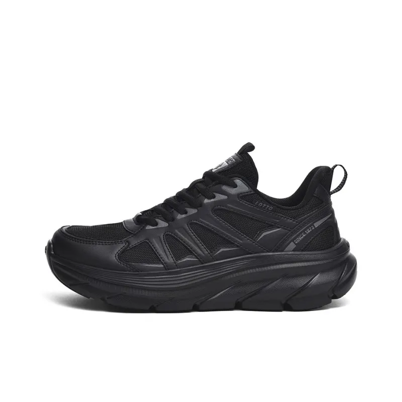 LOTTO Shock Absorbers With Slip Resistant And Abrasion Resistant Properties Low Top Outdoor Shoes Men's Black-0