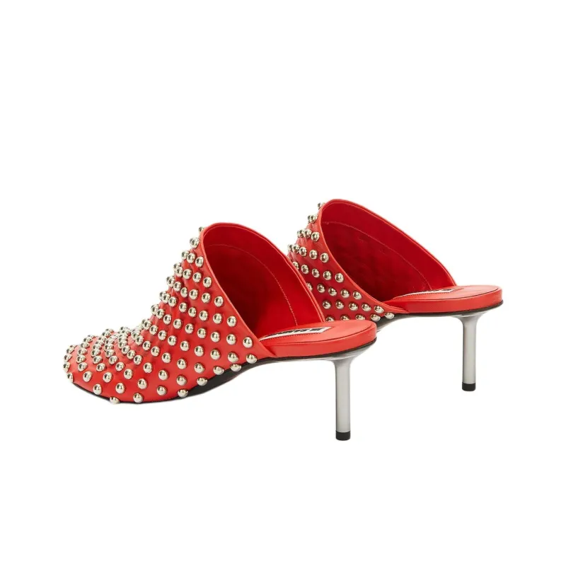 JIL SANDER Wrap toe Slippers Women's Red-3