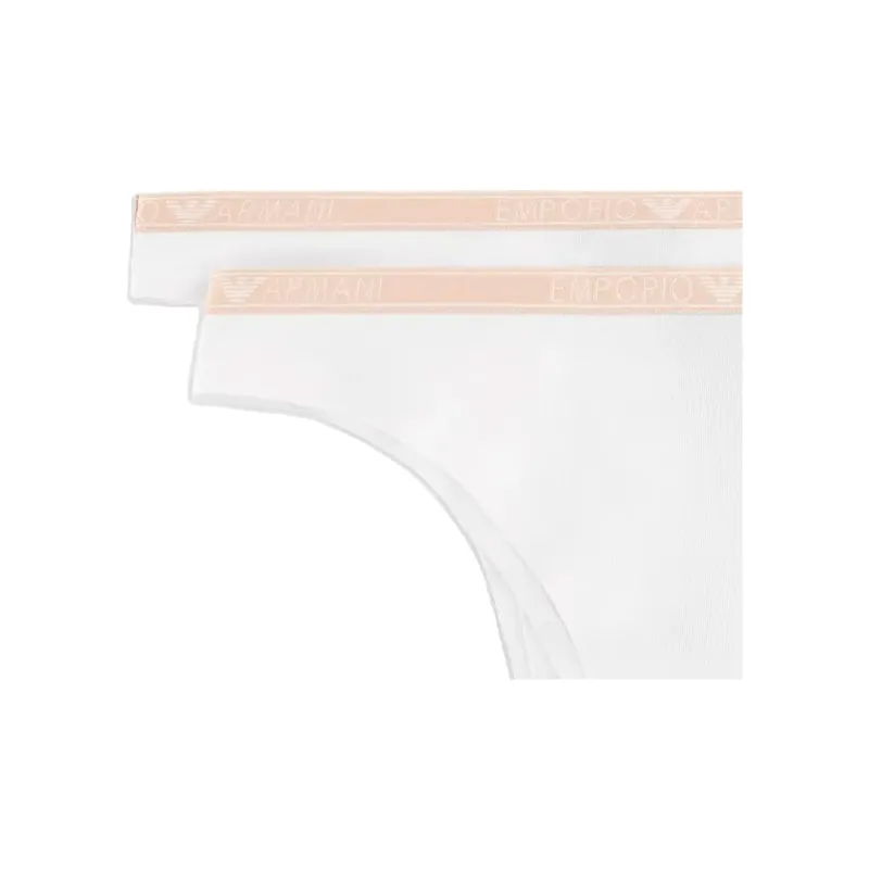 EMPORIO ARMANI SS24 Underpants Women's 2 Pack White-2
