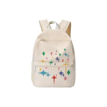 TURN UP Polyester Backpack Unisex Apricot