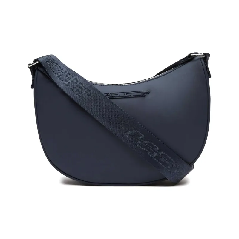LACOSTE Fabric Crossbody Bag Shoulder Bag Small Size Women's Dark Blue-2