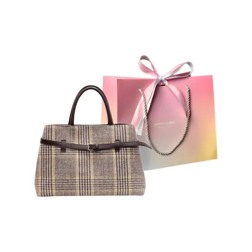 Yalu Wool Material Handbag Regular Women's Black/Coffee