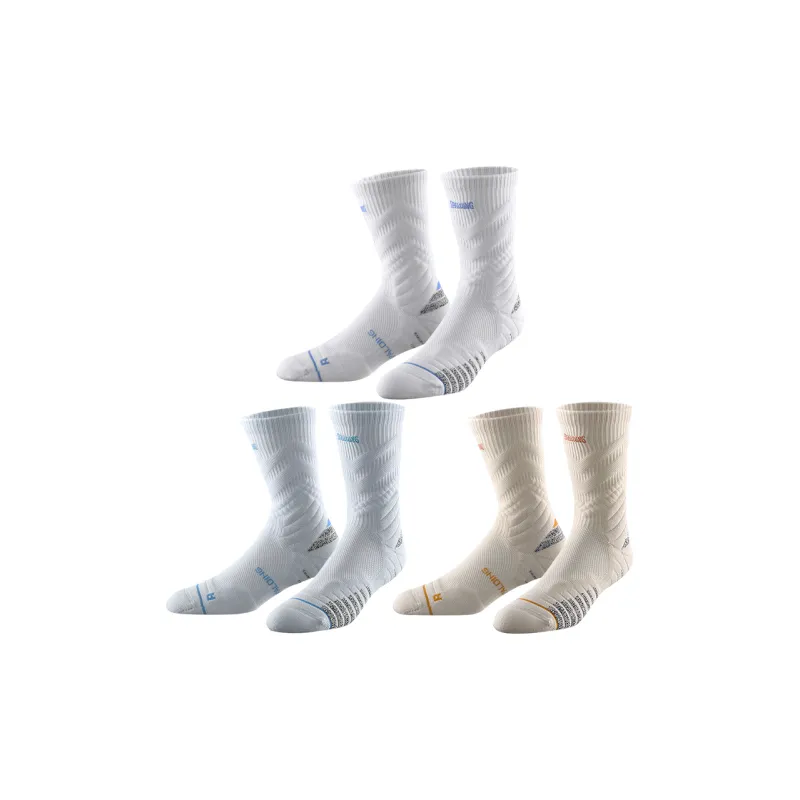 SPALDING Professional Basketball Socks Trendy Versatile Warm Elite Socks Comprehensive Training Unisex 3 Pack-24