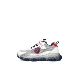 TARANIS Breathable Anti-Slip And Wear-Resistant Low-Top Kids' Running Shoes White Gray Children Aged 3-7 Years Old