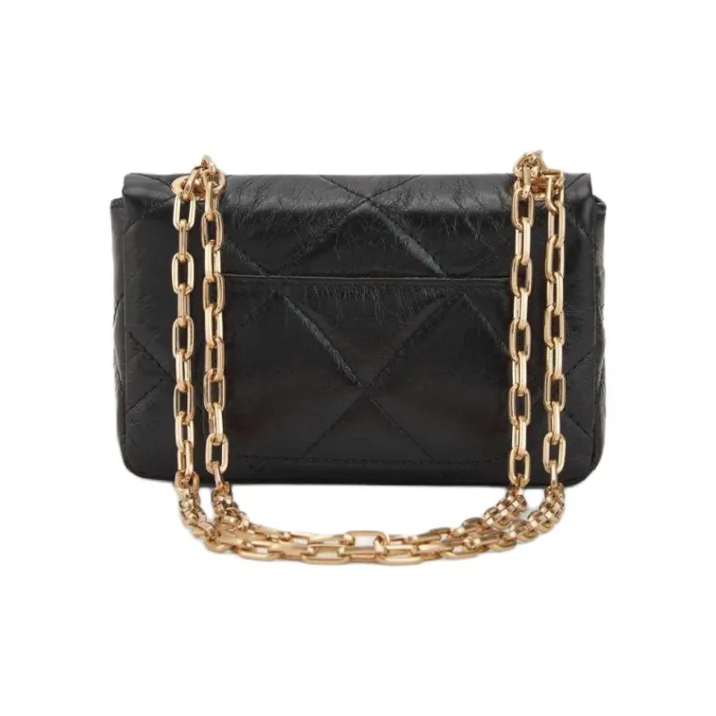 Vanessa Bruno Leather Crossbody Bag, Shoulder Bag Women's Black-2