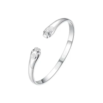 YASHENGZHUBAO 999 Fine Silver Bangles Kids'