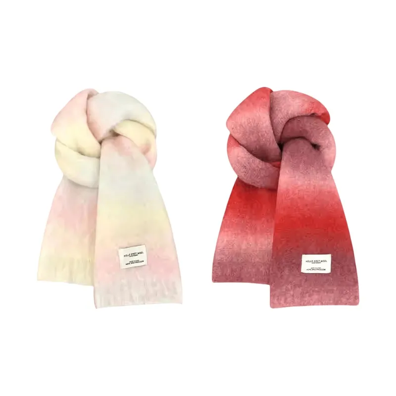 A Good Thing Wool Blend Knit Scarves Unisex-23