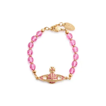 Vivienne Westwood Crystal Bracelets Women's Pink