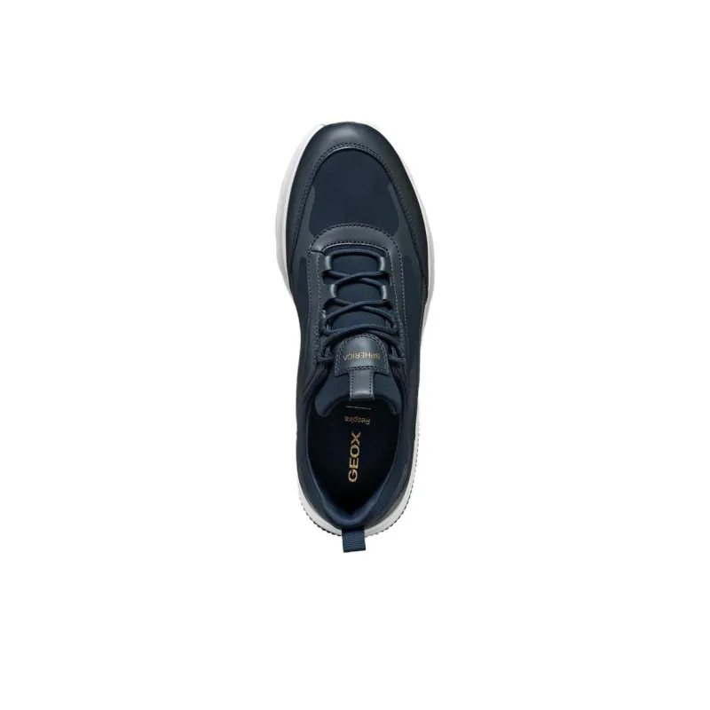 GEOX Spherica Actif Cushioned Slip-Resistant Low-Top Casual Shoes Men's Marine Blue-4