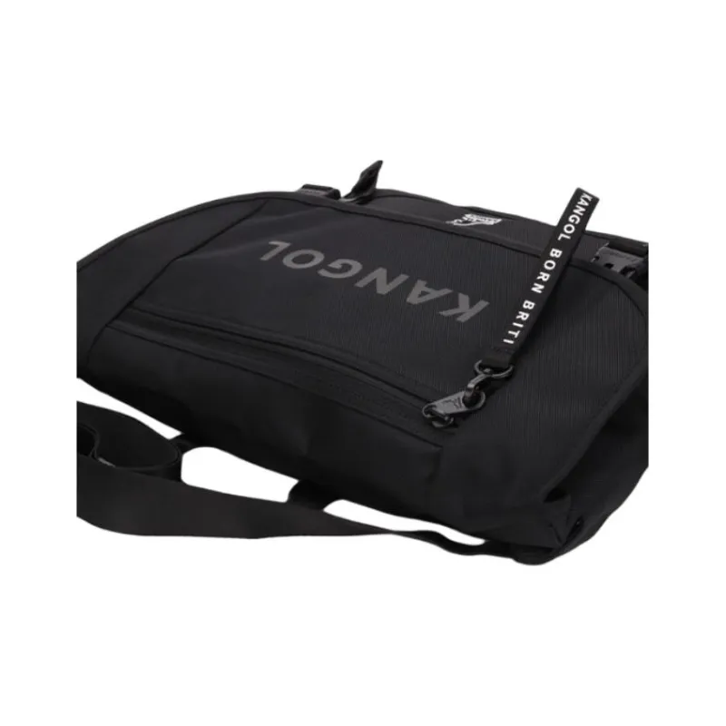 KANGOL Nylon Messenger Bag Portable Crossbody Bag Shoulder Bag Regular Unisex Black-3
