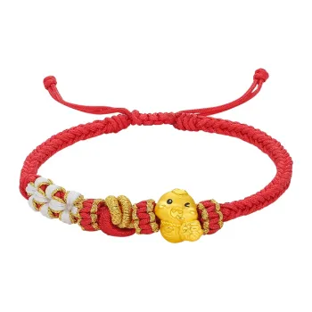 ZHOU LIU FU Chinese Zodiac Snake Collection Gold Bracelet Women's