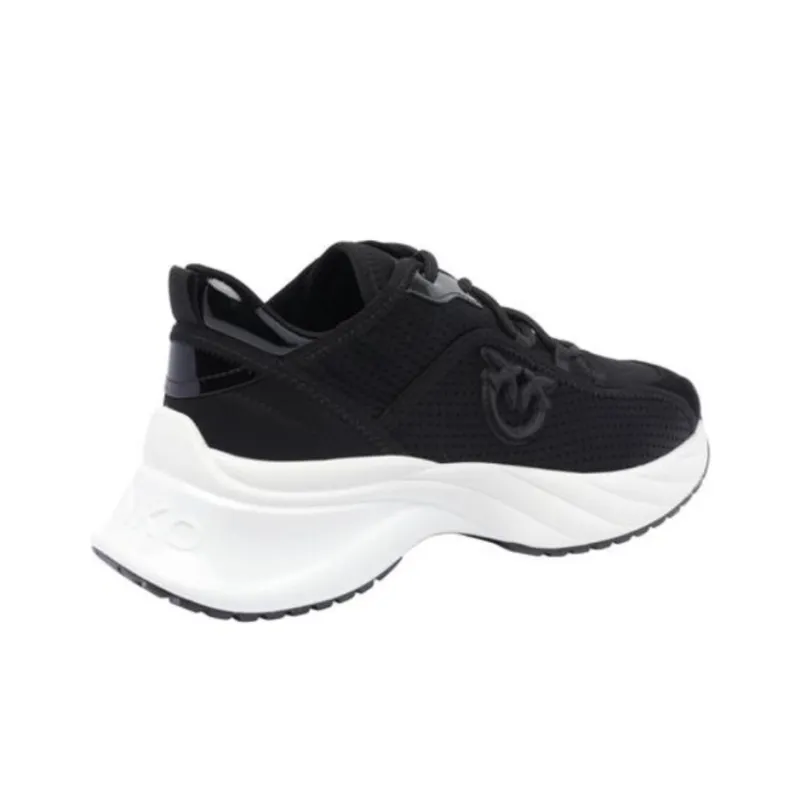 PINKO Logo Patch Lace Up Sneakers Women's-2