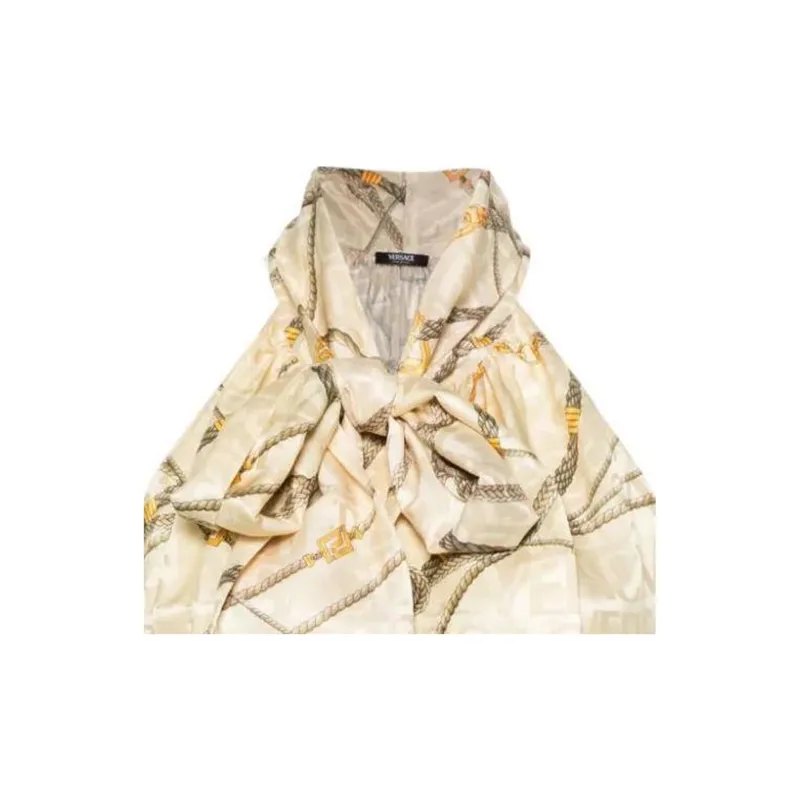 VERSACE Chain link Print Halterneck Top-2