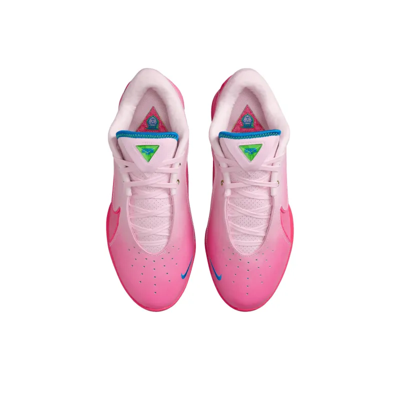 Nike LeBron 22 Anti Slip Wear Resistant Low Top Basketball Shoes Men's Pink White-2