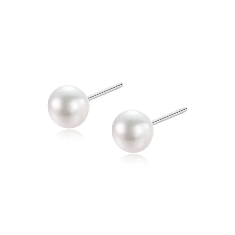 LUCA 999 Fine Silver Stud Earrings Women's-0