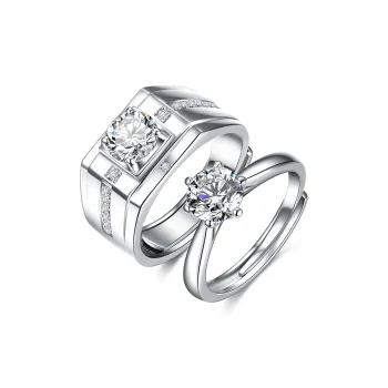 Lockstarfy Moissanite Rings Unisex