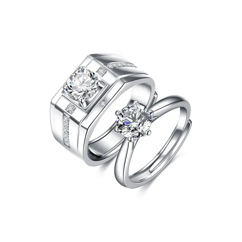 Lockstarfy Moissanite Rings Unisex-0