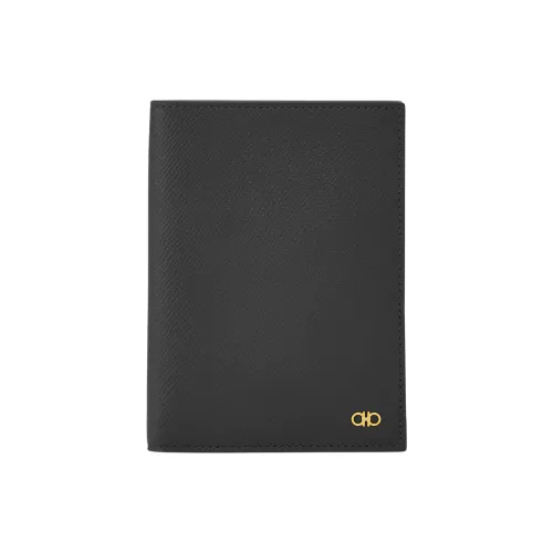 FERRAGAMO Calfskin Wallet Micro Men's Black