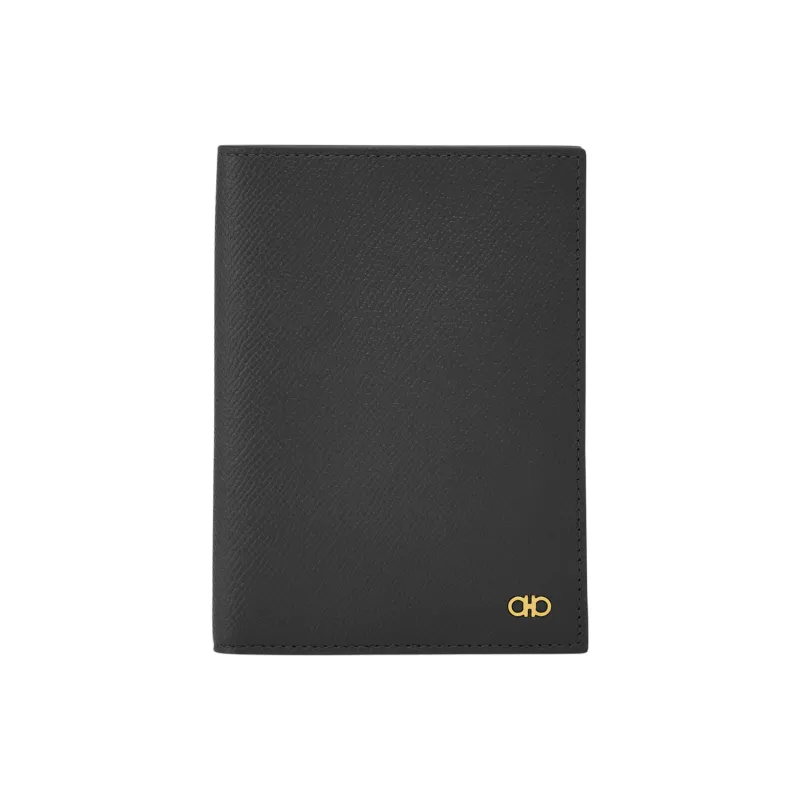 FERRAGAMO Calfskin Wallet Micro Men's Black-0