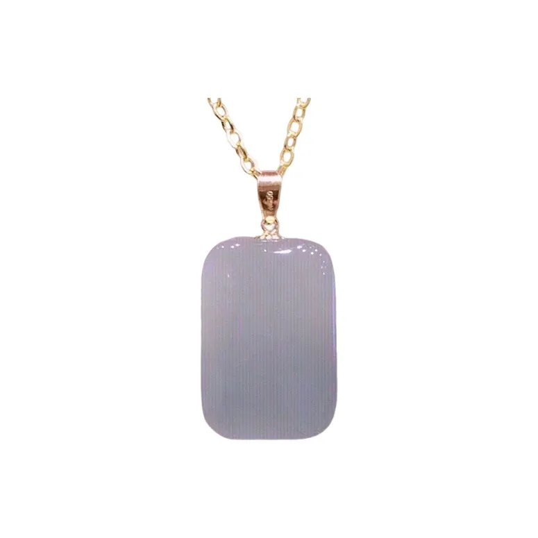 Xiao Tian Hetian Jade Pendants Smoky Blue Unisex-0