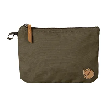 Fjallraven Recycled Polyester Storage Bag Unisex Black Olive Color
