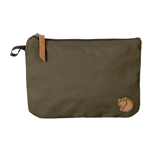 Fjallraven Recycled Polyester Storage Bag Unisex Black Olive Color