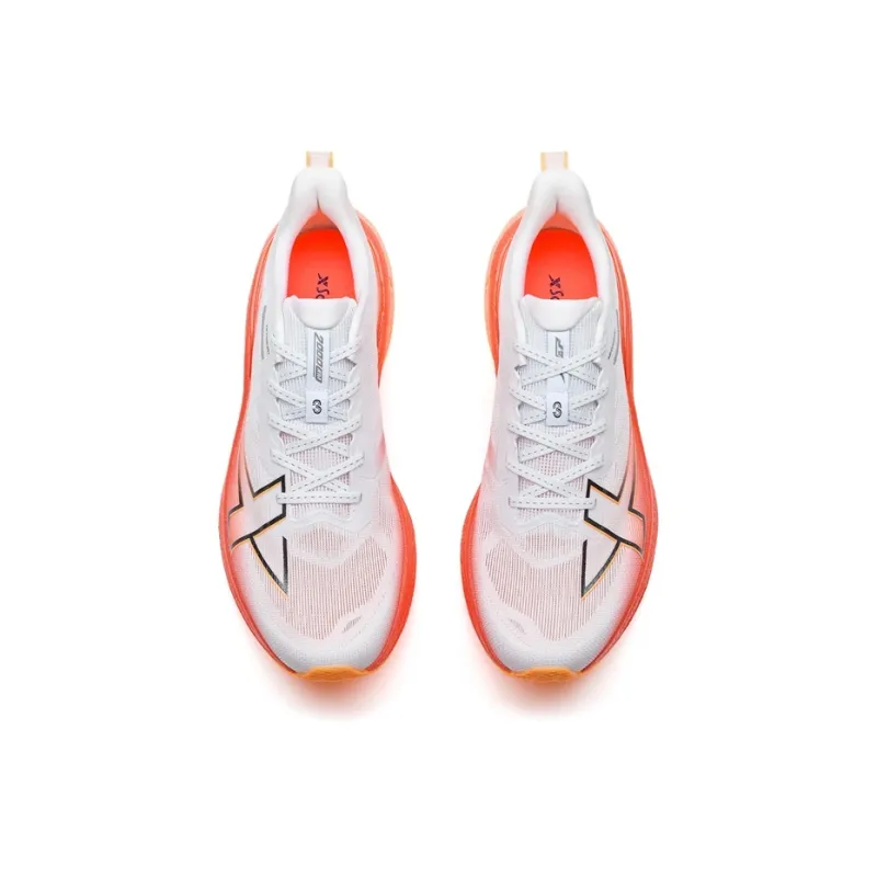 XTEP 2000km 3.0 Slip Resistant And Abrasion Resistant Coverage Low Top Training Running Shoes Men's Laser Red New White-4