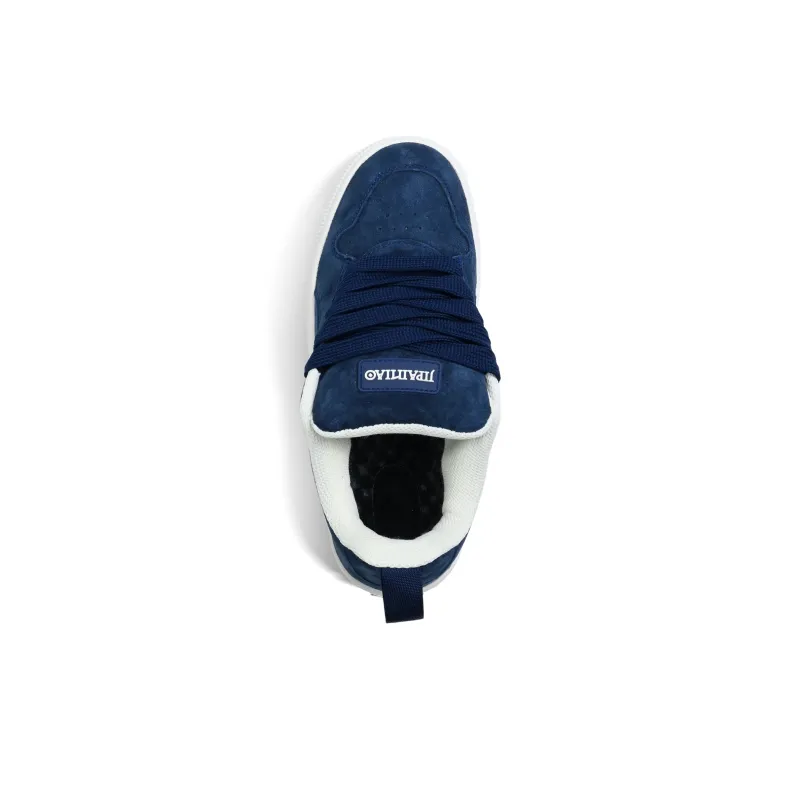 JIPAINIAO Puffy Shoes Low Top Skateboard Shoes Unisex Cerulean-4
