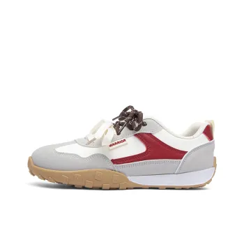 Warrior Anti Slip And Wear Resistant Height Increasing Low Top Casual Shoes Women's Beige Gray Red