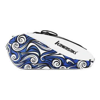 Kawasaki Badminton Racket Bags 6 Pcs Sporty Style Shoulder Bag Black Blue Unisex
