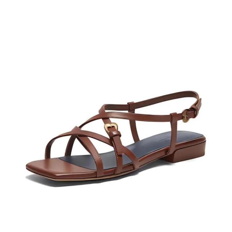 Joypeace Apprenticeship Of Eros One Strap Sandals Women's Coffee-1