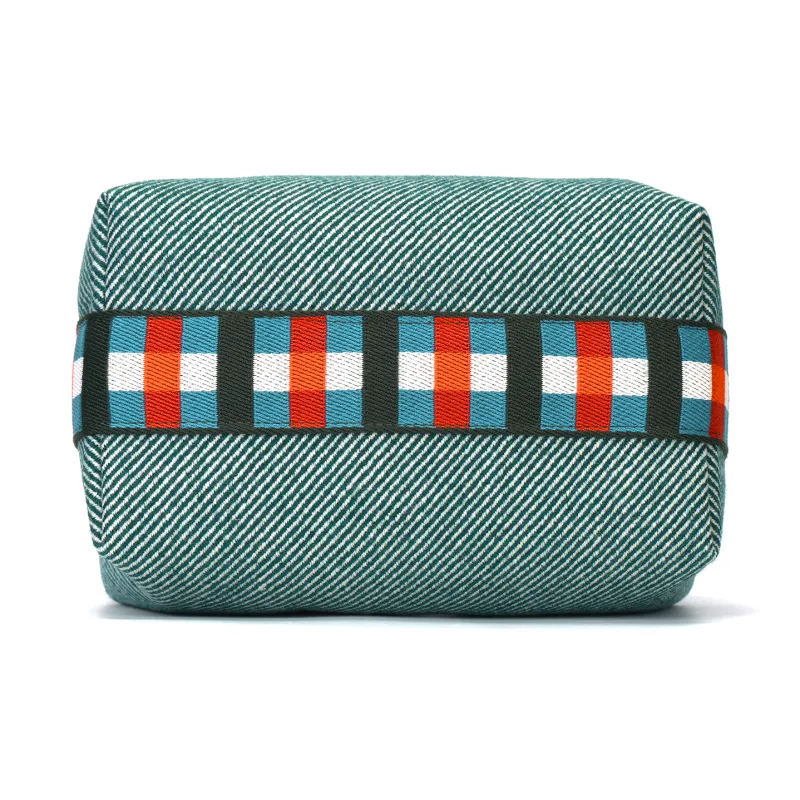 HERMES Bride a Brac Canvas Bag Toiletry Bag Trumpets Women's Dark Green-5