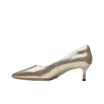 Clarks Adela Court Slim Heel High Heels 5.5cm Women's Gold