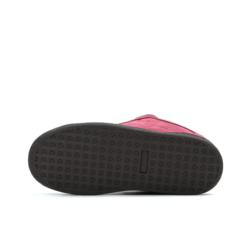 JIPAINIAO Low Top Skateboard Shoes Unisex Rose Red-5