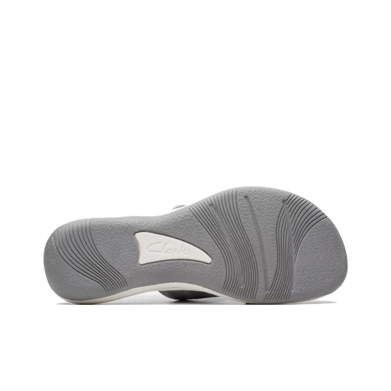 Clarks Abrasion-Resistant Slip-Resistant Slide Slippers Women's Silver-5