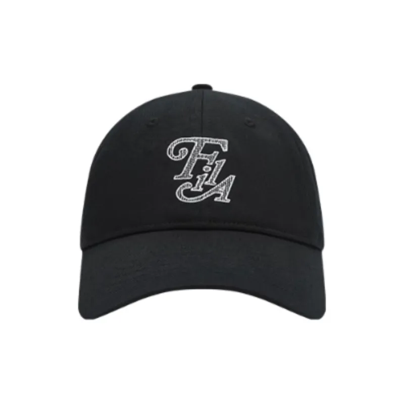 FILA Cotton Baseball Caps Unisex Black-1