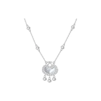 LIANDUO Glass Cat Eye Necklaces Women's