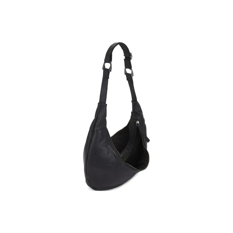 FREE PEOPLE Goatskin Handbag Shoulder Bag Unisex Dark Coffee/Green/Black-12