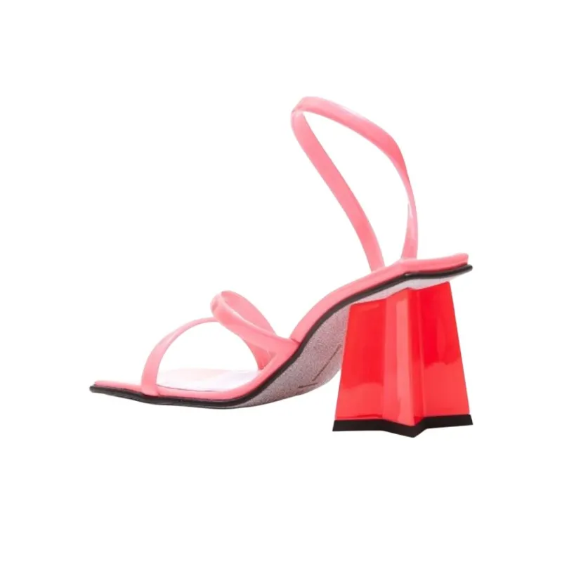 CHIARA FERRAGNI Andromeda Strap Sandals 7.5cm Women's Pink-4
