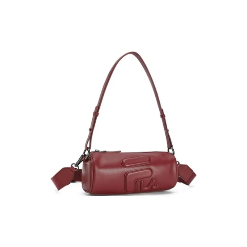 FILA ORIGINALE Polyurethane Handbag, Shoulder Bag Mini Women's Fairy Pink Wine Red-2
