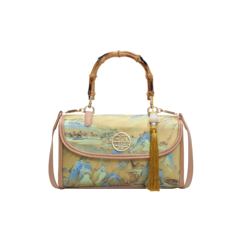 Yalu Handbags Khaki Shopping Bag-1