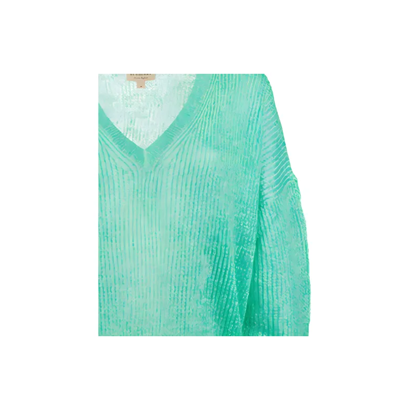 Burberry Loose Fit Knitwear Women's Teal-4