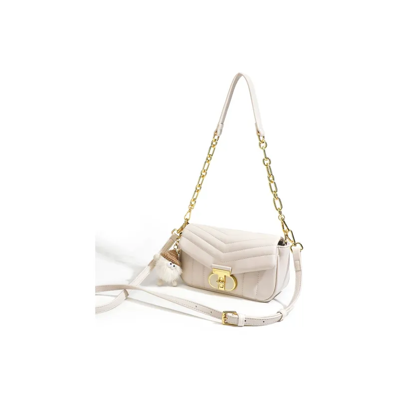 Vigno Synthetic Leather Crossbody Bags Shoulder Bags Regular Women's Black/Matcha Green/Shell Pink/Milk White-2